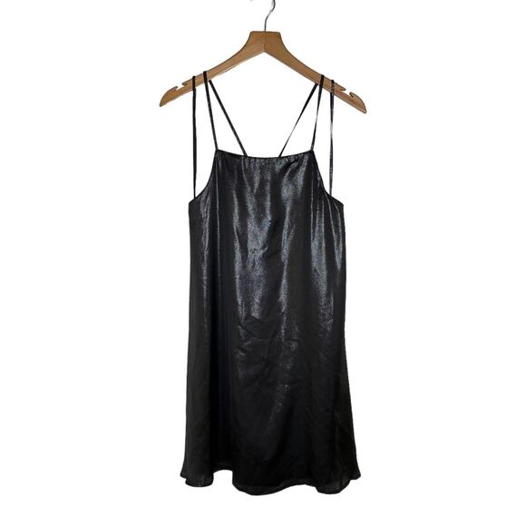 Volcom Stone Row Mental 4 Metal Slip Mini Dress Metallic Women’s Size XS New NWT - Picture 1 of 11